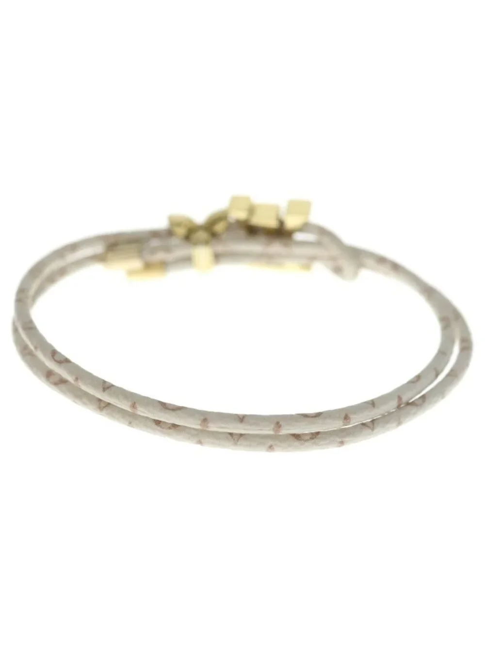 Louis Vuitton Bracelet LV Blue M Monogram Dune Bangle White